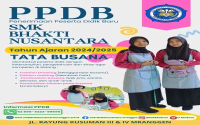 SMK Bhakti Nusantara Menerima Siswa Baru Tahun Pelajaran 2024/2025
