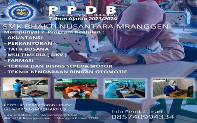 PENDAFTARAN PESERTA DIDIK BARU TAHUN PELAJARAN 2023/2024